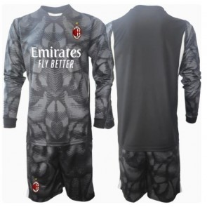 AC Milan Brankářské Dětské Domácí dres komplet 2024-25 Dlouhý Rukáv (+ trenýrky)